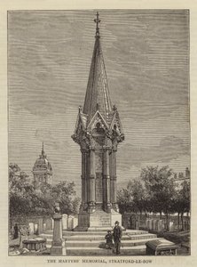 Het Martelarenmonument, Stratford-le-Bow door Henry William Brewer